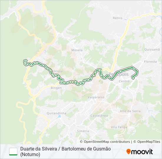 126 bus Line Map