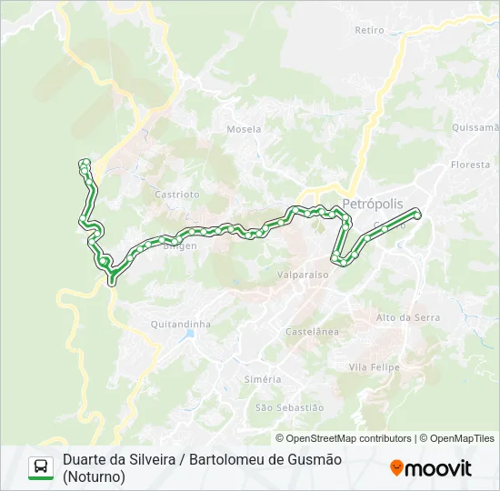 126 Bus Line Map