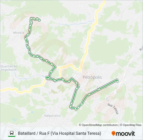 134 Bus Line Map