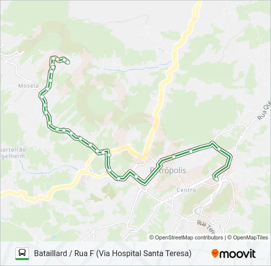 134 Bus Line Map