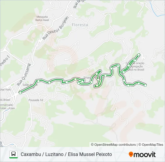 135 Bus Line Map