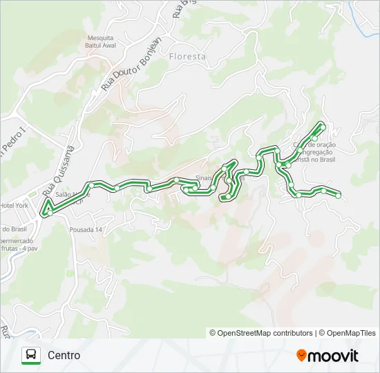 135 Bus Line Map