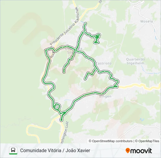 140 Bus Line Map