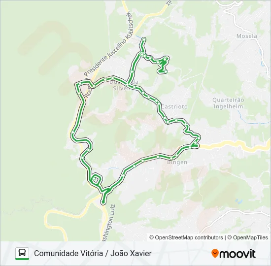 140 Bus Line Map