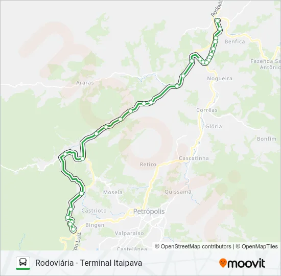 160 Bus Line Map