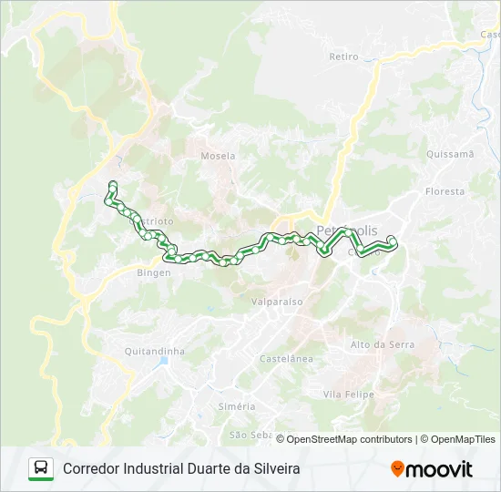 190 Bus Line Map