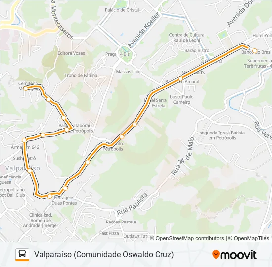 205  Line Map