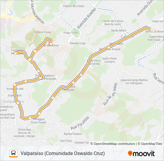 205  Line Map