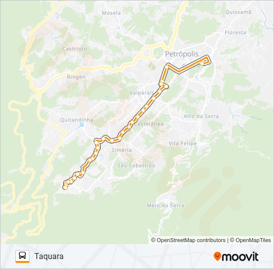 Mapa da linha 402 de 