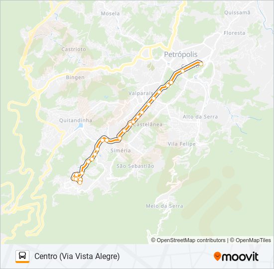 Mapa da linha 402 de 