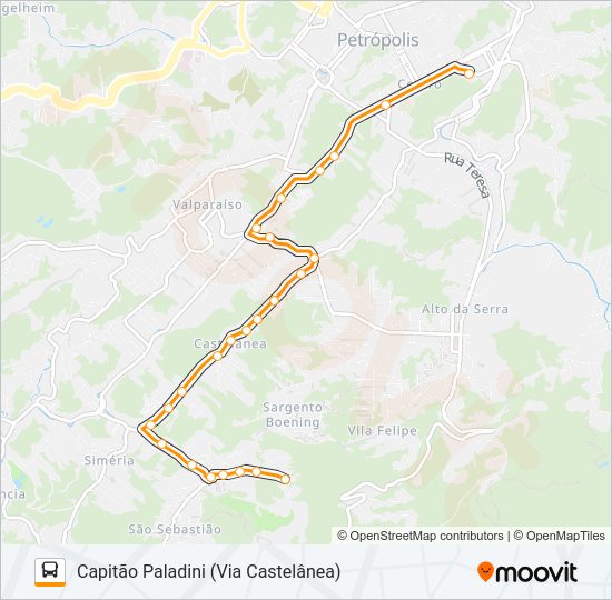 Mapa da linha 410 de 