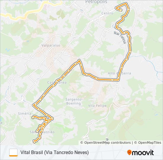 Mapa de 411 de autobús