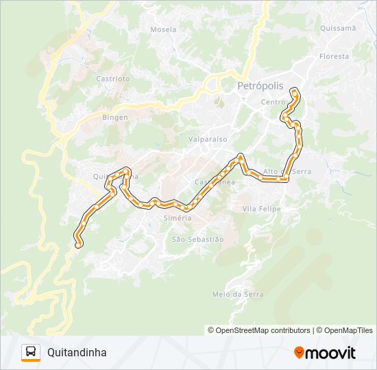 412 bus Line Map