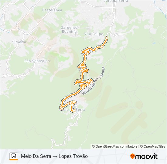 413 bus Line Map