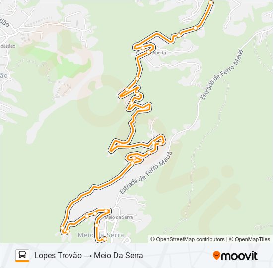 Mapa de 413 de autobús