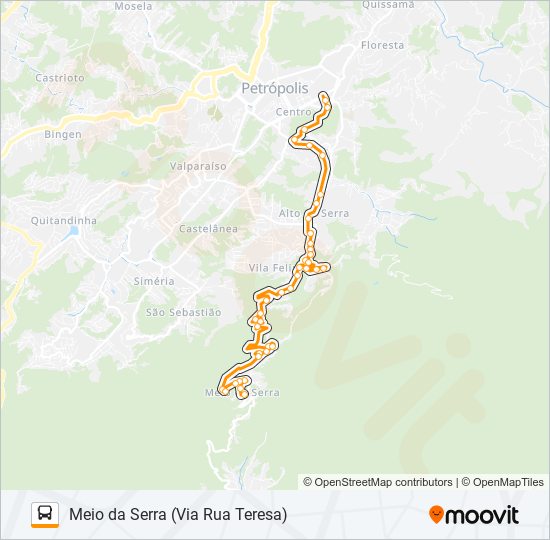 Mapa de 420 de autobús