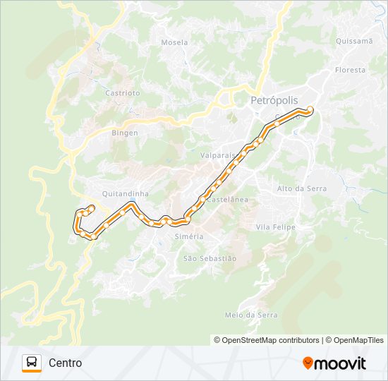 422 bus Line Map