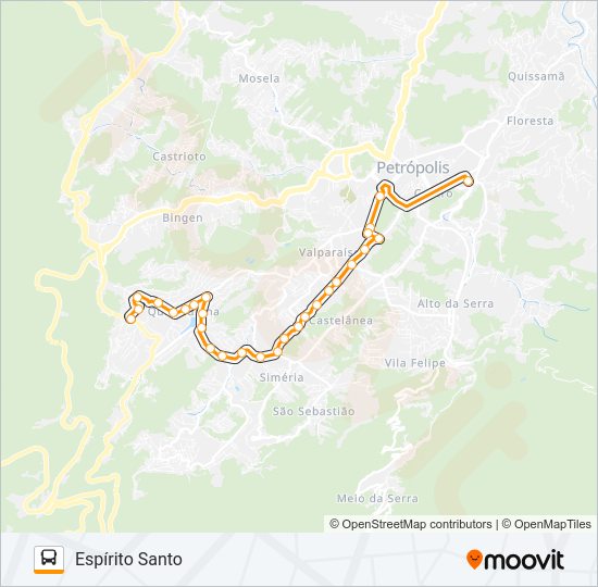 Mapa da linha 423 de 