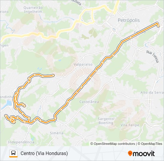 Mapa da linha 425 de 