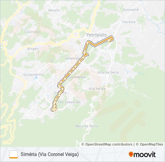 446 bus Line Map