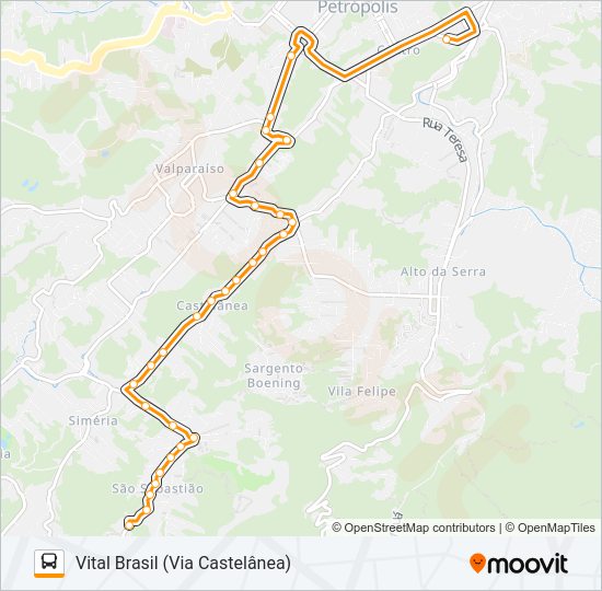 Mapa da linha 447 de 