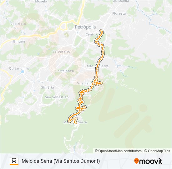 Mapa de 453 de autobús