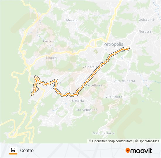 Mapa da linha 465 de 
