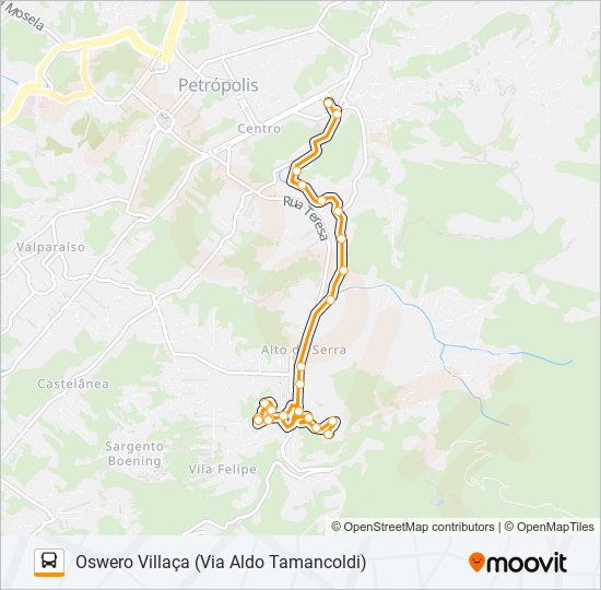 468 bus Line Map