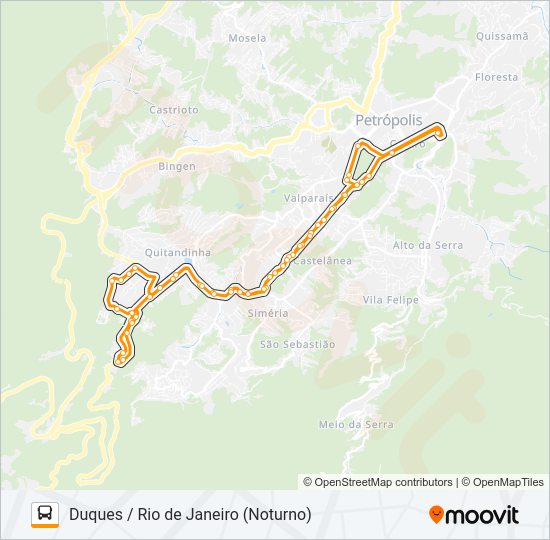 497 bus Line Map