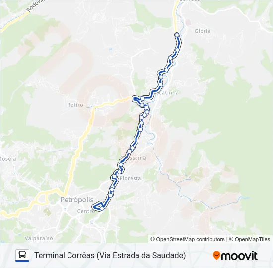 500 Bus Line Map