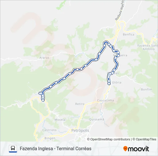 601 Bus Line Map