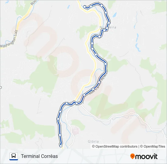 604 Bus Line Map