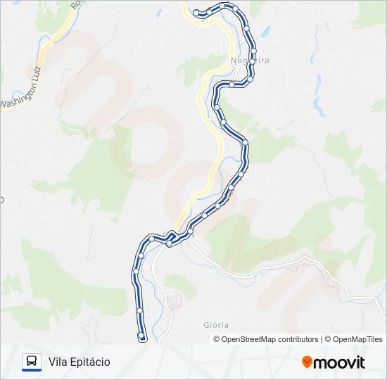 604 Bus Line Map