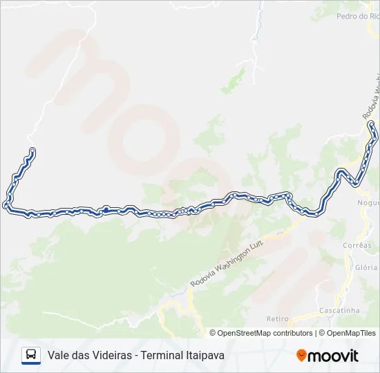 605 Bus Line Map