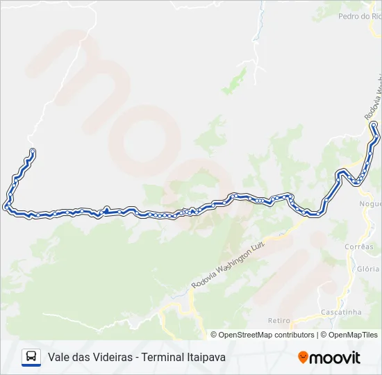 605 Bus Line Map