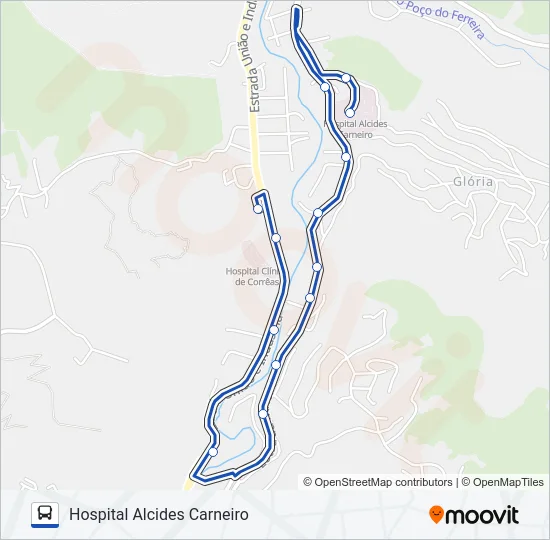 606 Bus Line Map