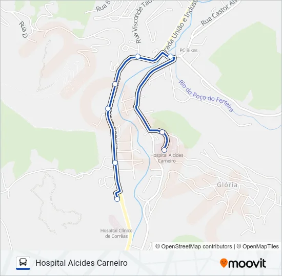 606 Bus Line Map