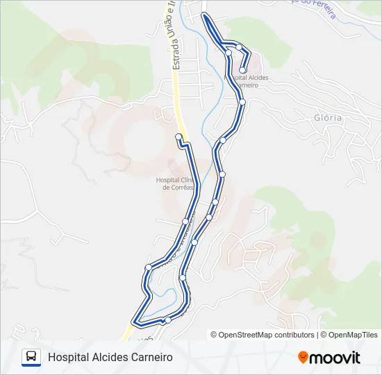 606 Bus Line Map