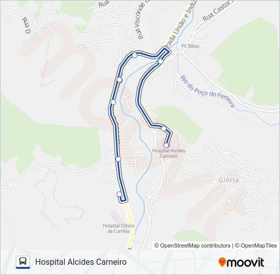 606 Bus Line Map