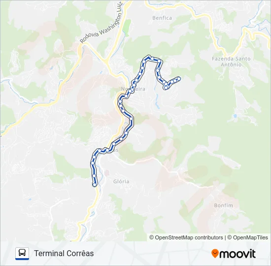 608 Bus Line Map