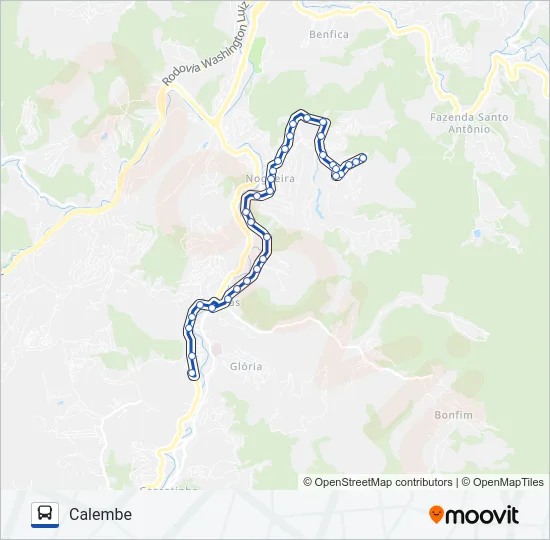 608 Bus Line Map