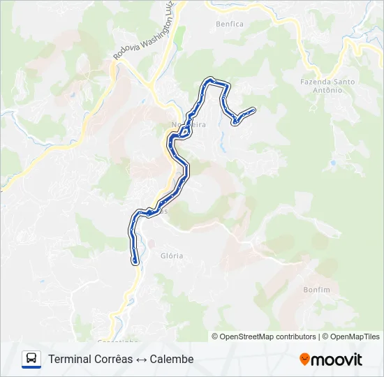 608 Bus Line Map