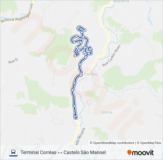 609 Bus Line Map