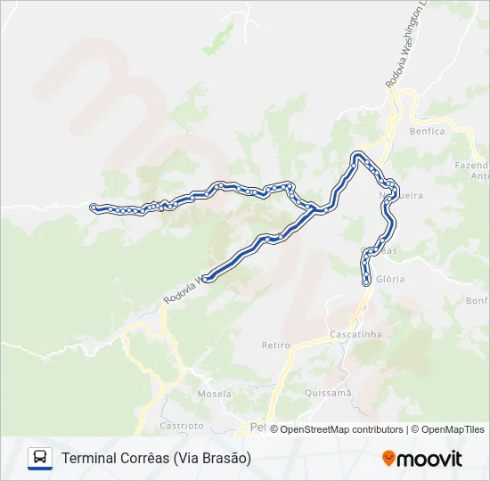 610 Bus Line Map