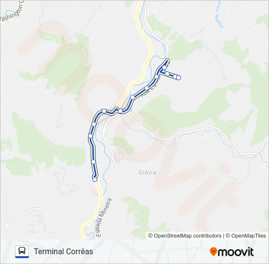 612 Bus Line Map