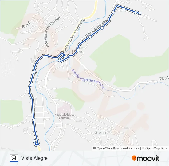 612 Bus Line Map