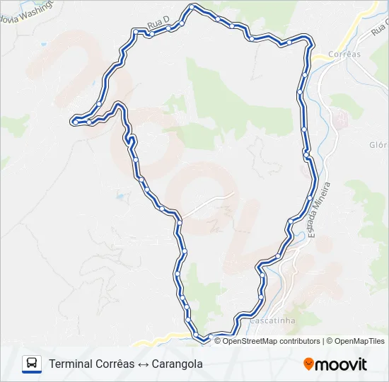 615 Bus Line Map
