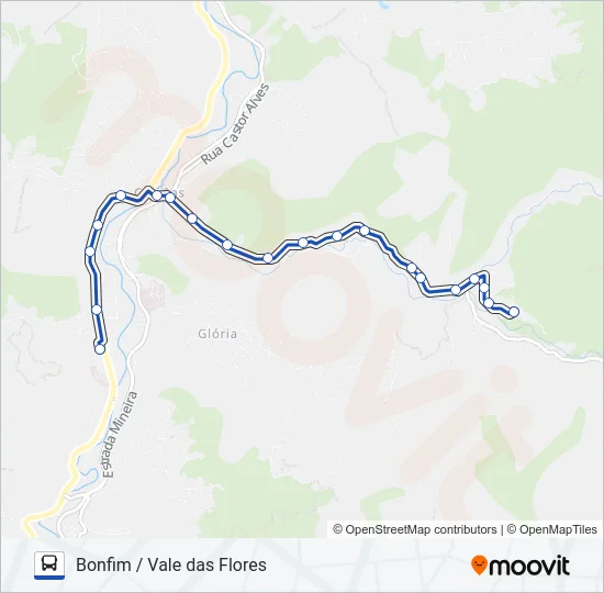 616 Bus Line Map