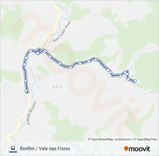 616 Bus Line Map