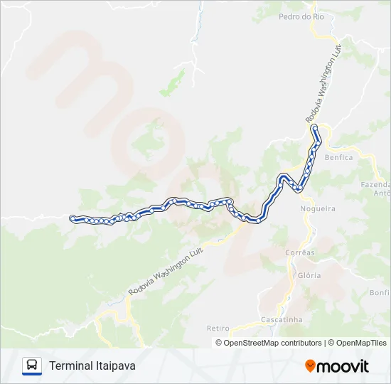 617 Bus Line Map